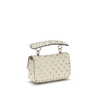 Beige Calf Leather Bos Taurus Handbag