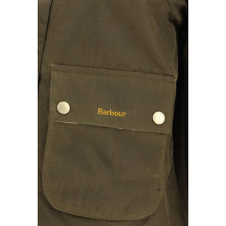 Bicolor Cotton Full-Length Jacket