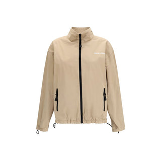 Beige Cotton Full-Length Jacket