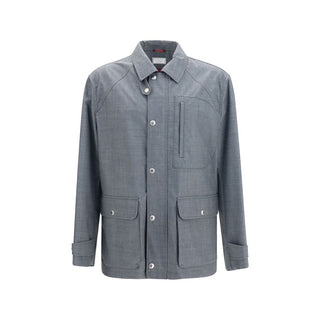 Gray Wool Oves Aries Full-Length Jacket