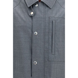Gray Wool Oves Aries Full-Length Jacket