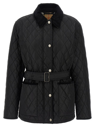 Black Polyamide Full-Length Jacket