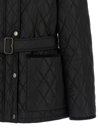 Black Polyamide Full-Length Jacket