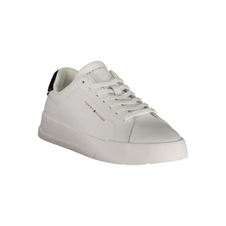 White Polyurethane Men's Sneaker