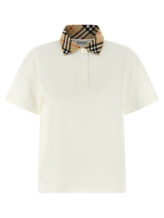 White Cotton Polo Shirt