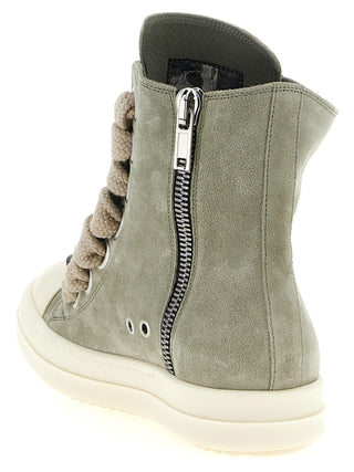 Bicolor Calfskin High Top Sneakers