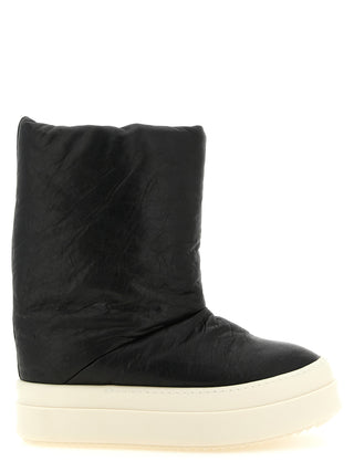 Bicolor Lamb Leather Boots