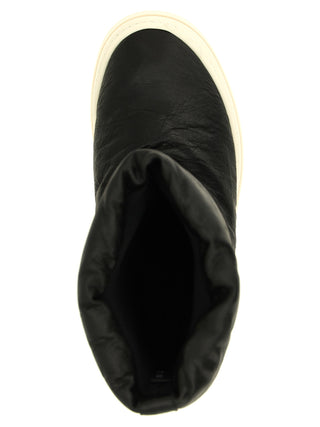 Bicolor Lamb Leather Boots