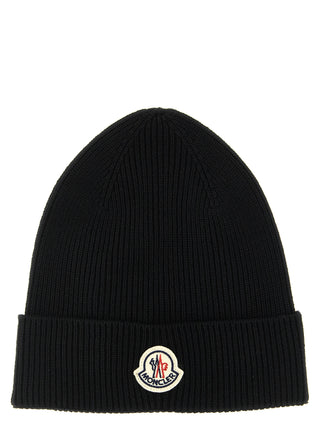 Black Virgin Wool Beanie