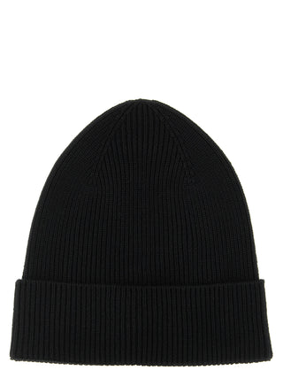 Black Virgin Wool Beanie