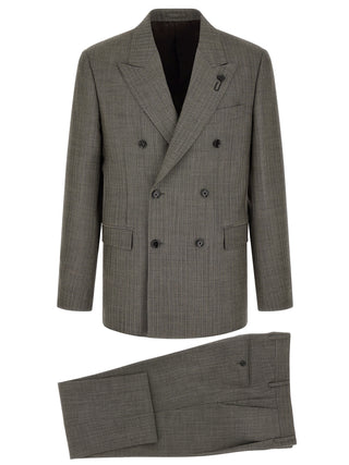 Gray Virgin Wool Two-Piece Suit