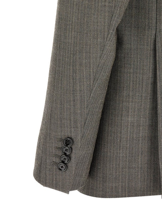 Gray Virgin Wool Two-Piece Suit
