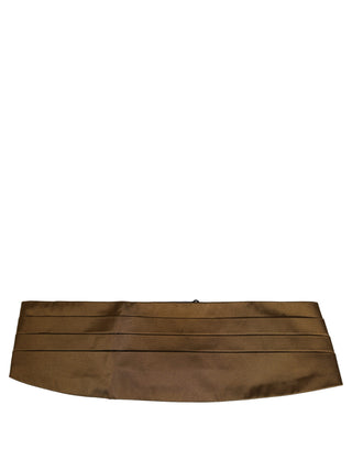 Brown Men 100% Silk Belt Waist Cummerbund