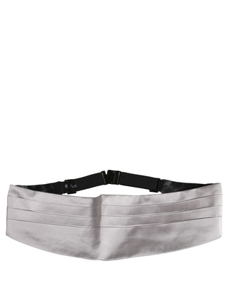Gray Men 100% Silk Belt Waist Cummerbund