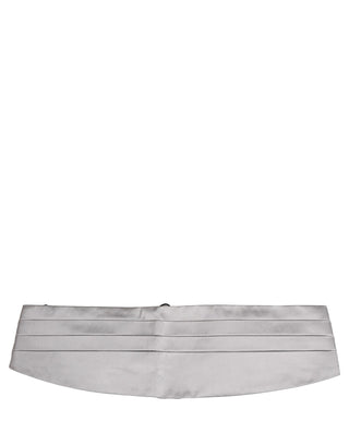 Gray Men 100% Silk Belt Waist Cummerbund