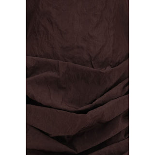Brown Cotton Casual Dress