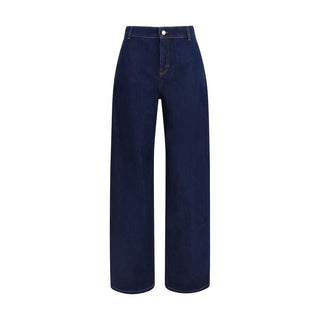 Blue Cotton Jeans Denim