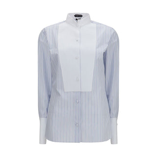 Blue Cotton Pattern Shirt