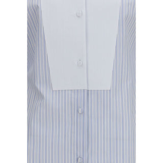 Blue Cotton Pattern Shirt