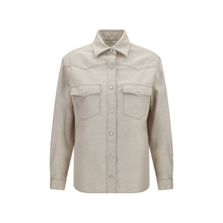 Beige Denim Shirt