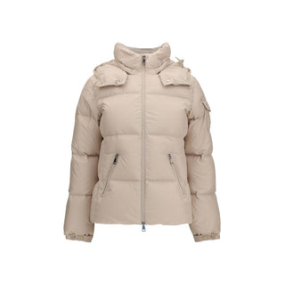 Beige Goose Down Shell Jacket
