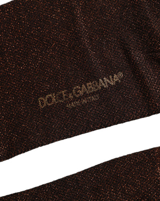 Men Brown Viscose Over The Calf Accessory Socks