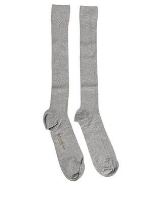 Men Gray Viscose Over The Calf Accessory Socks