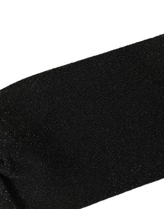 Men Black Viscose Mid Calf Accessory Socks
