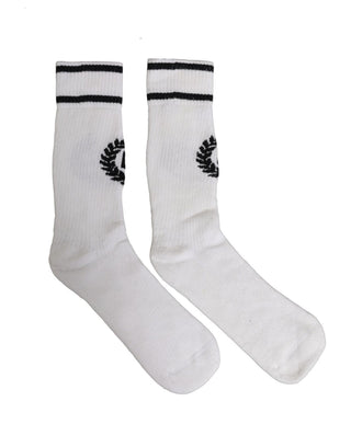 White Cotton DG Logo Mid Calf Accessory Socks
