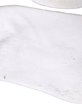 Men White DGVIB3 Cotton Mid Calf Accessory Socks