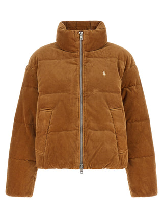 Brown Cotton Full-Length Jacket