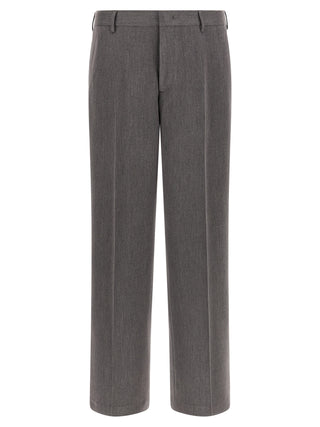 Brown Polyester Casual Pants