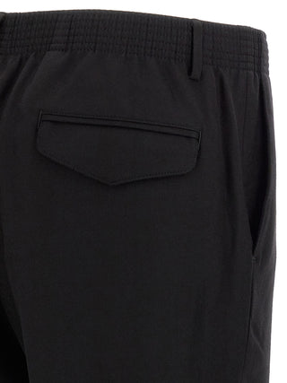 Black Virgin Wool Pants