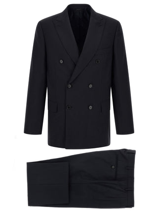 Blue Wool Two-Piece Suit