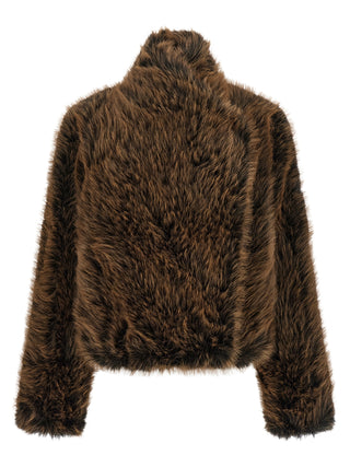 Brown Polyester Coat