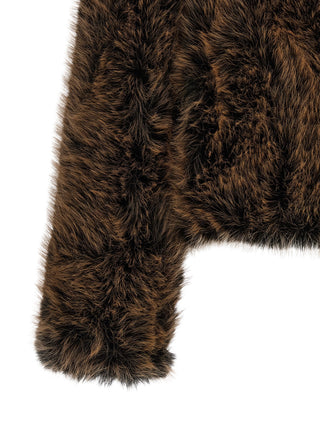Brown Polyester Coat