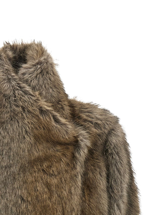 Brown Polyester Coat
