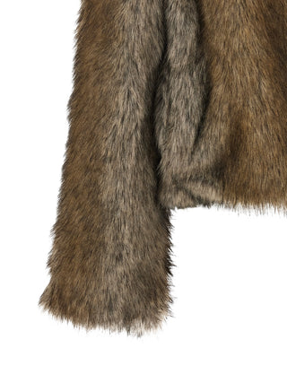 Brown Polyester Coat