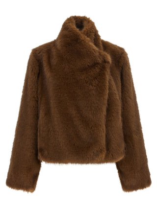 Brown Polyester Coat