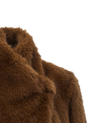 Brown Polyester Coat