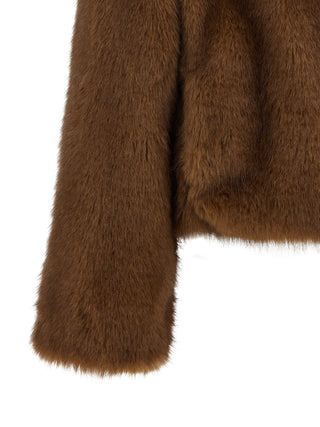 Brown Polyester Coat