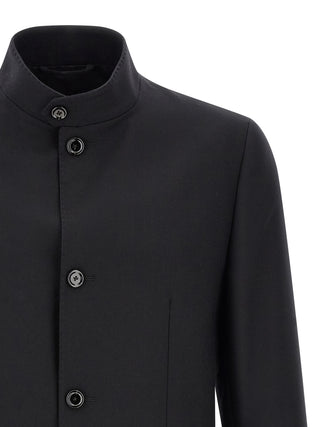Black Virgin Wool Blazer
