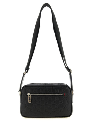 Black Calfskin Crossbody Bag