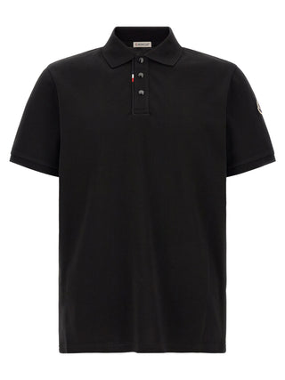 Black Cotton Polo Shirt
