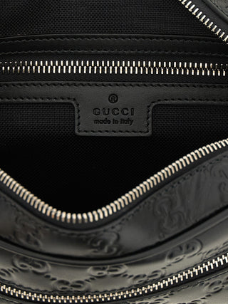 Black Calfskin Crossbody Bag