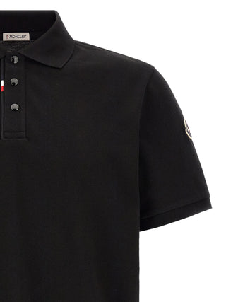 Black Cotton Polo Shirt