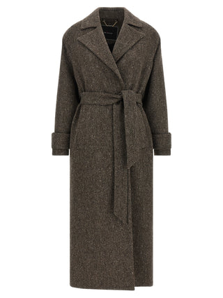 Brown Virgin Wool Coat