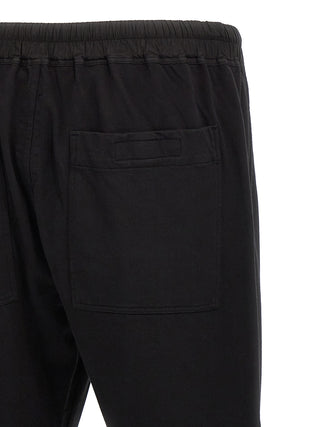 Black Cotton Casual Pants