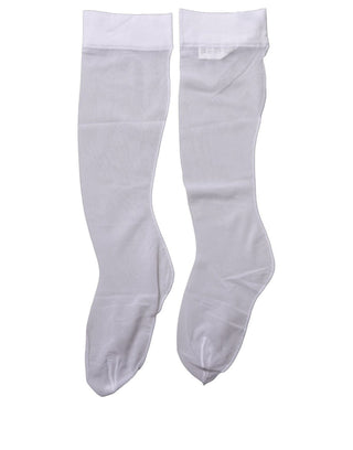White Knee High Sheer Nylon Accessory Socks