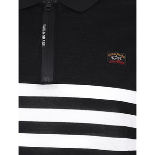 Black Cotton Polo Shirt